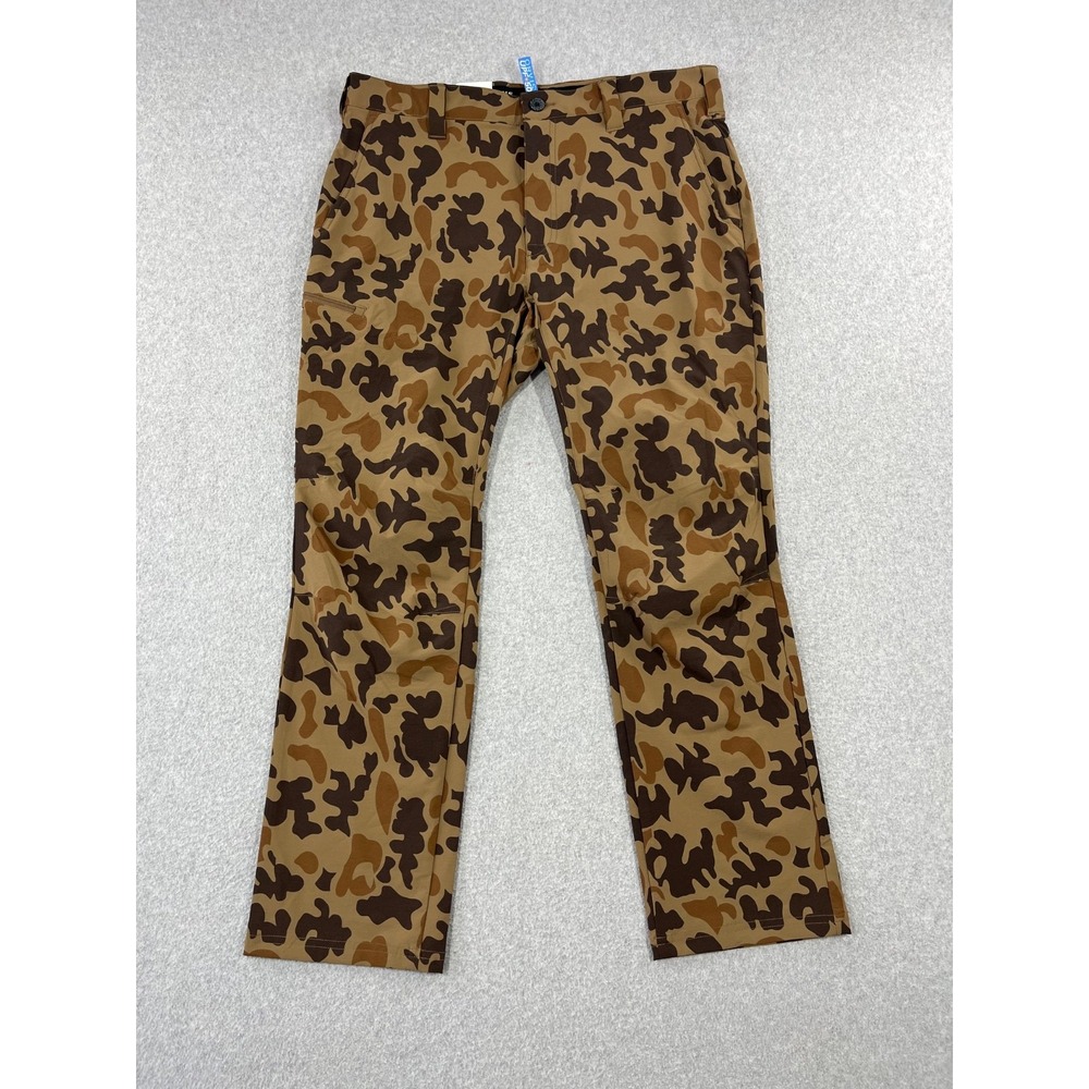 Orvis Jackson Quick Dry Pants Mens 36x30 Brown Duck Camo Moisture Wicking